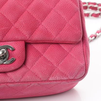 Chanel Iridescent Caviar Quilted Mini Rectangular Flap Pink 15 of 17