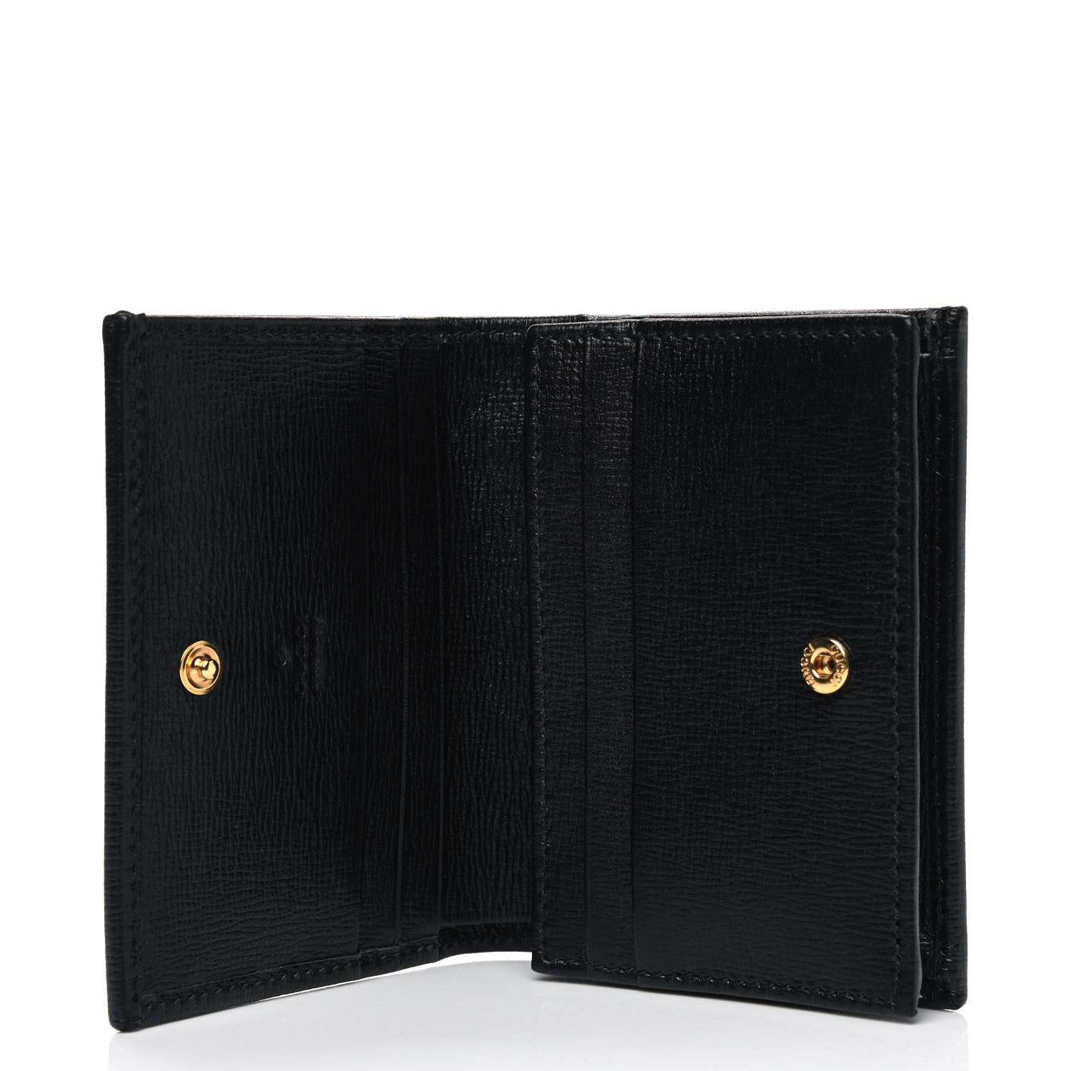 Gucci Azalea Calfskin Marina Card Case Black 4 of 4