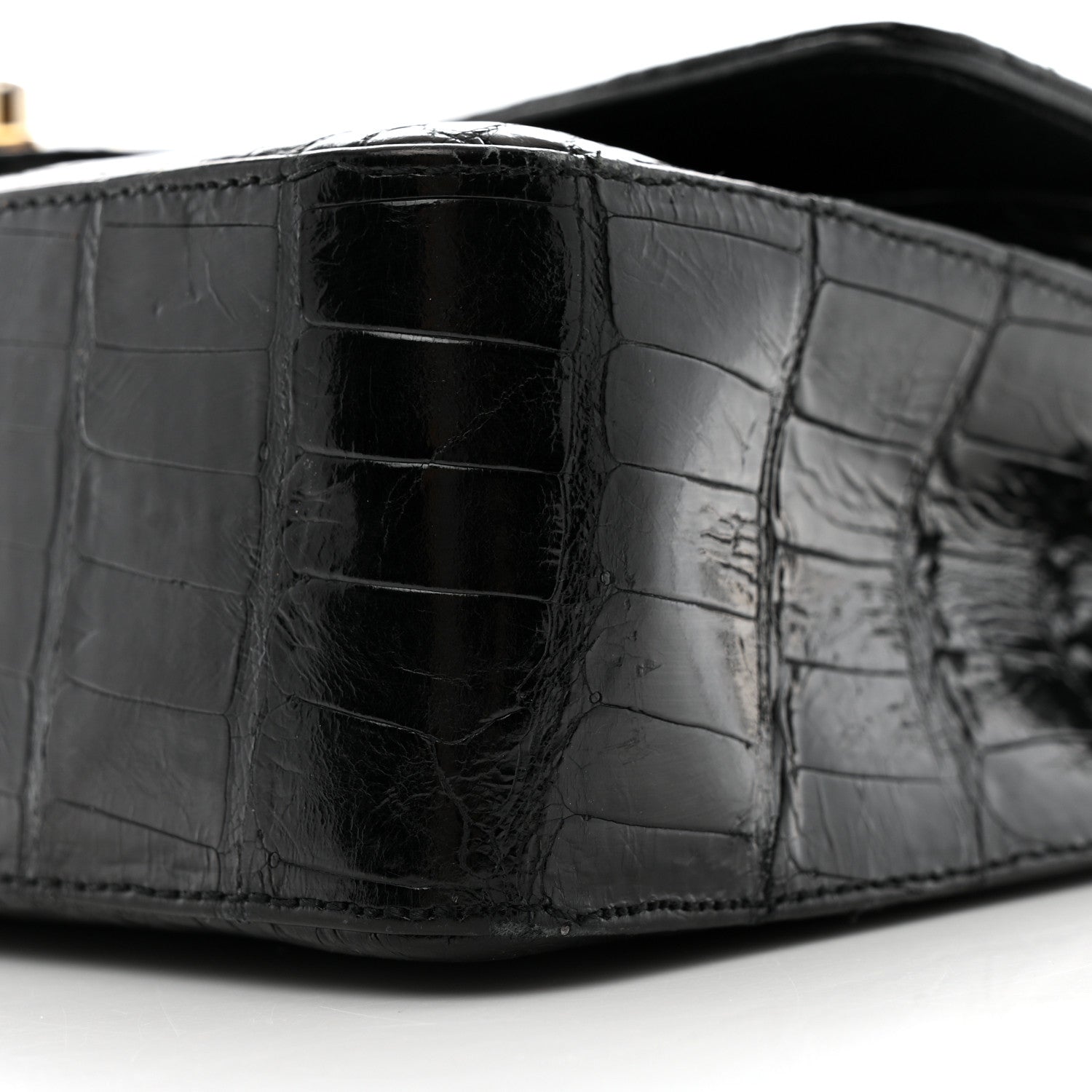 Chanel Alligator Medium Double Flap Black 10 of 15