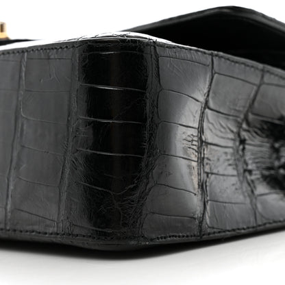 Chanel Alligator Medium Double Flap Black 10 of 15
