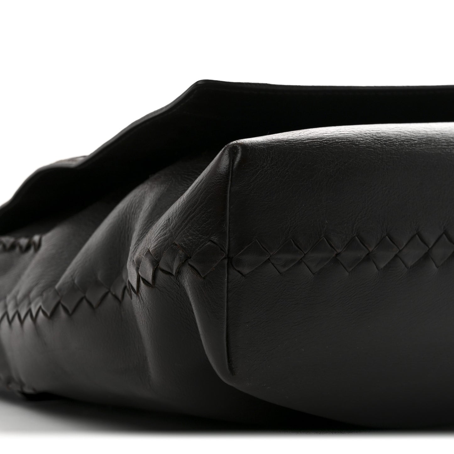Nappa Intrecciato Messenger Bag Ebano