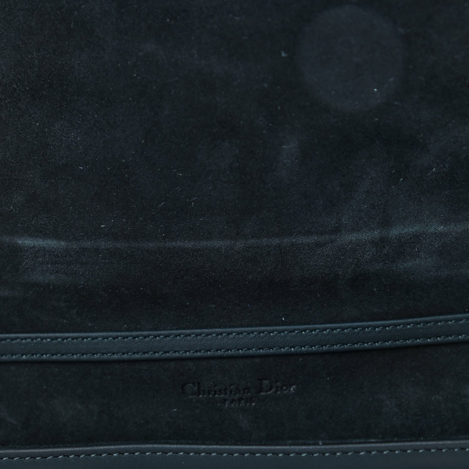 Christian Dior Ultra Matte Calfskin Diorama Wallet on Chain Pouch Black 5 of 5