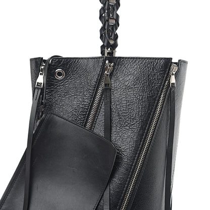 Proenza Schouler Calfskin Medium Hex Bucket Bag Black 8 of 8