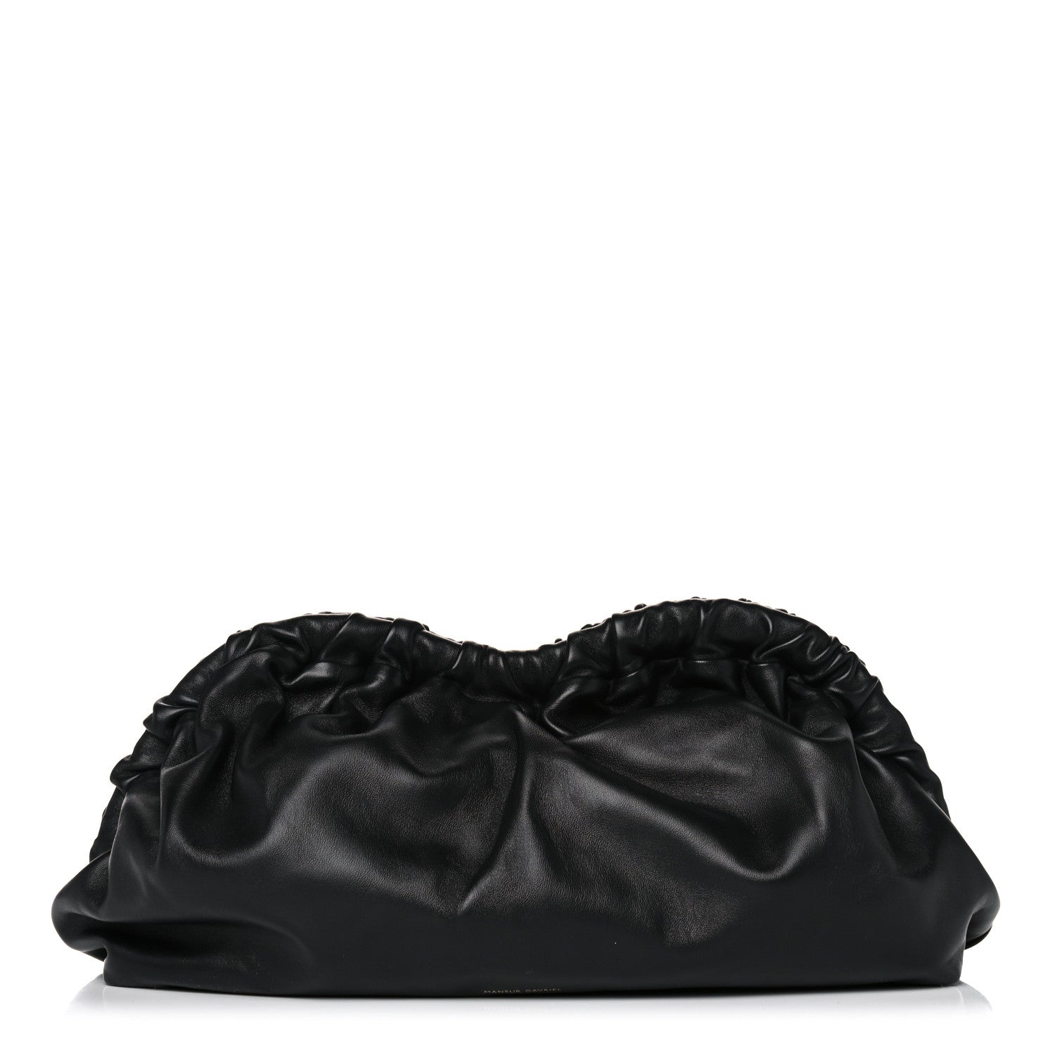 Mansur Gavriel Lambskin Cloud Clutch Black Flamma 1 of 8