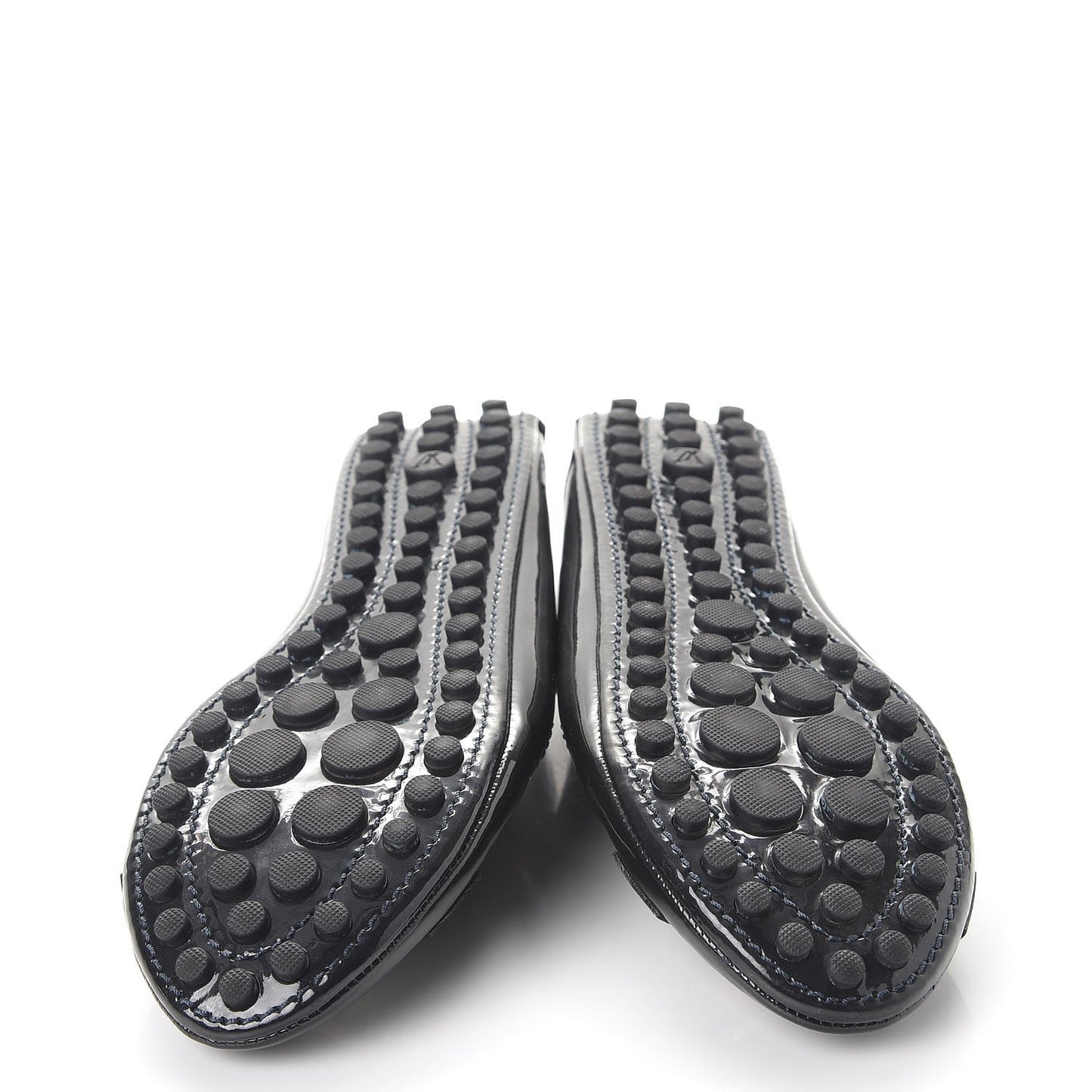 Patent Calf Oxford Ballerina Flats 36 Black