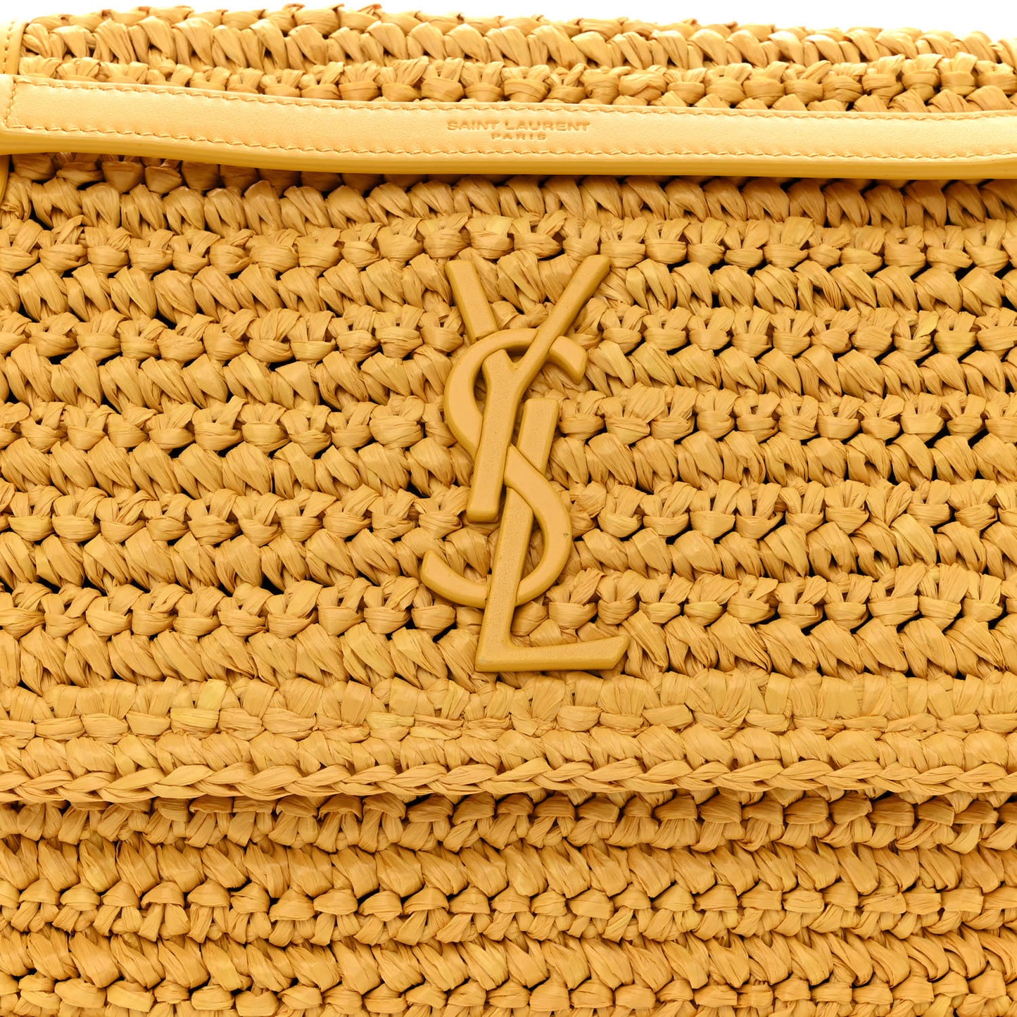Raffia Calfskin Monogram Medium Niki Chain Satchel Wheat