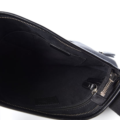 Burberry Haymarket Check Crossbody Messenger Bag Blue Black 4 of 9