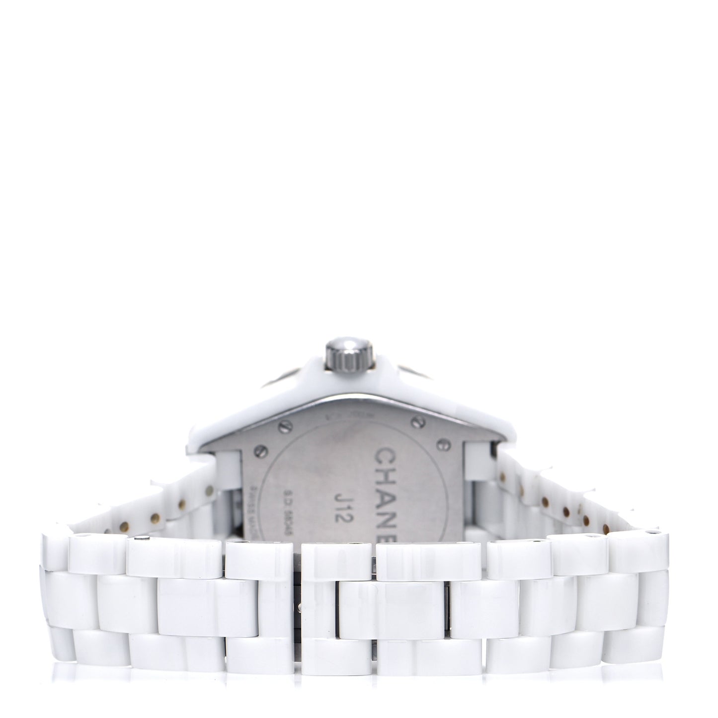 Stainless Steel Ceramic Diamond Dial 38mm J12 Automatic Watch White