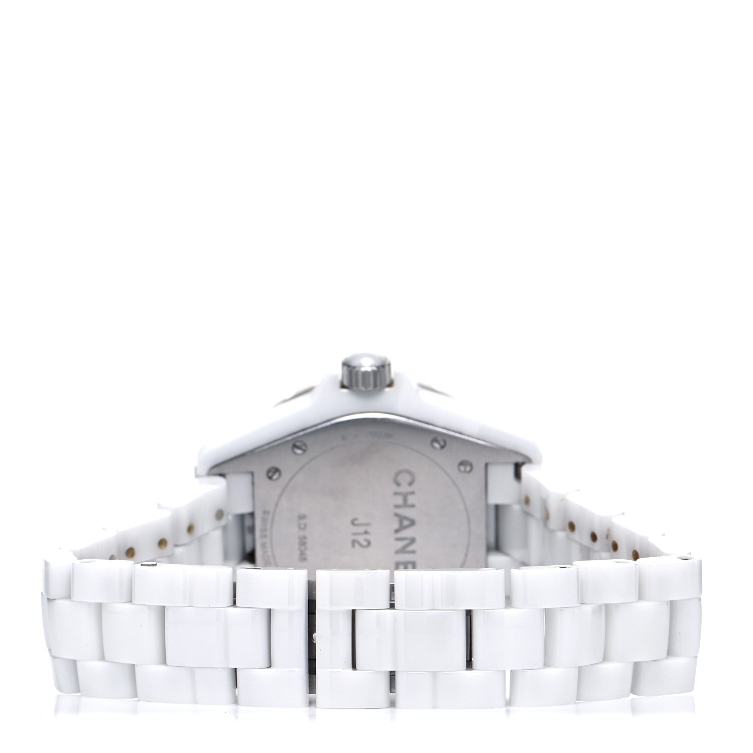 Chanel Stainless Steel Ceramic Diamond Dial 38mm J12 Automatic Watch White 3 of 5