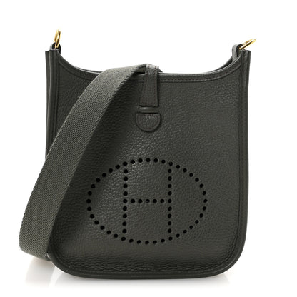 Hermes Taurillon Clemence Evelyne TPM Vert De Gris 1 of 10