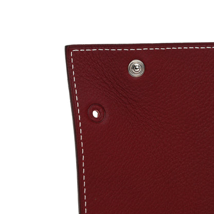 Hermes Taurillon Clemence Mises et Relances Change Tray Rouge H Fauve 6 of 9