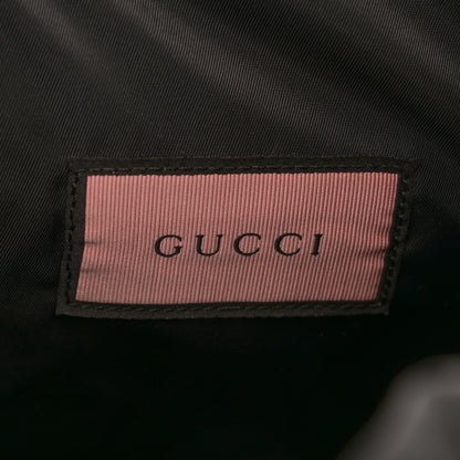 Gucci Techno Canvas GucciGhost Double Buckle Backpack Black New Acquamarine 5 of 8