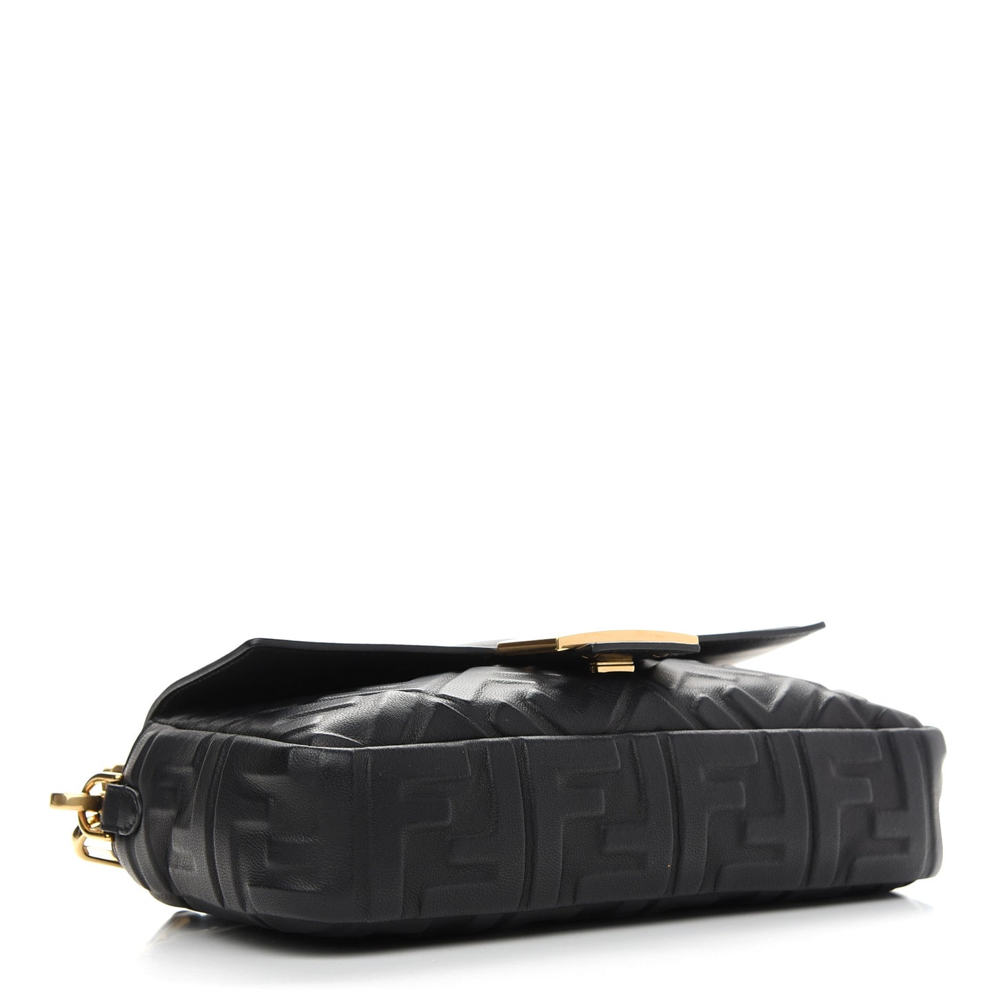 Nappa FF 1974 Embossed Baguette Black