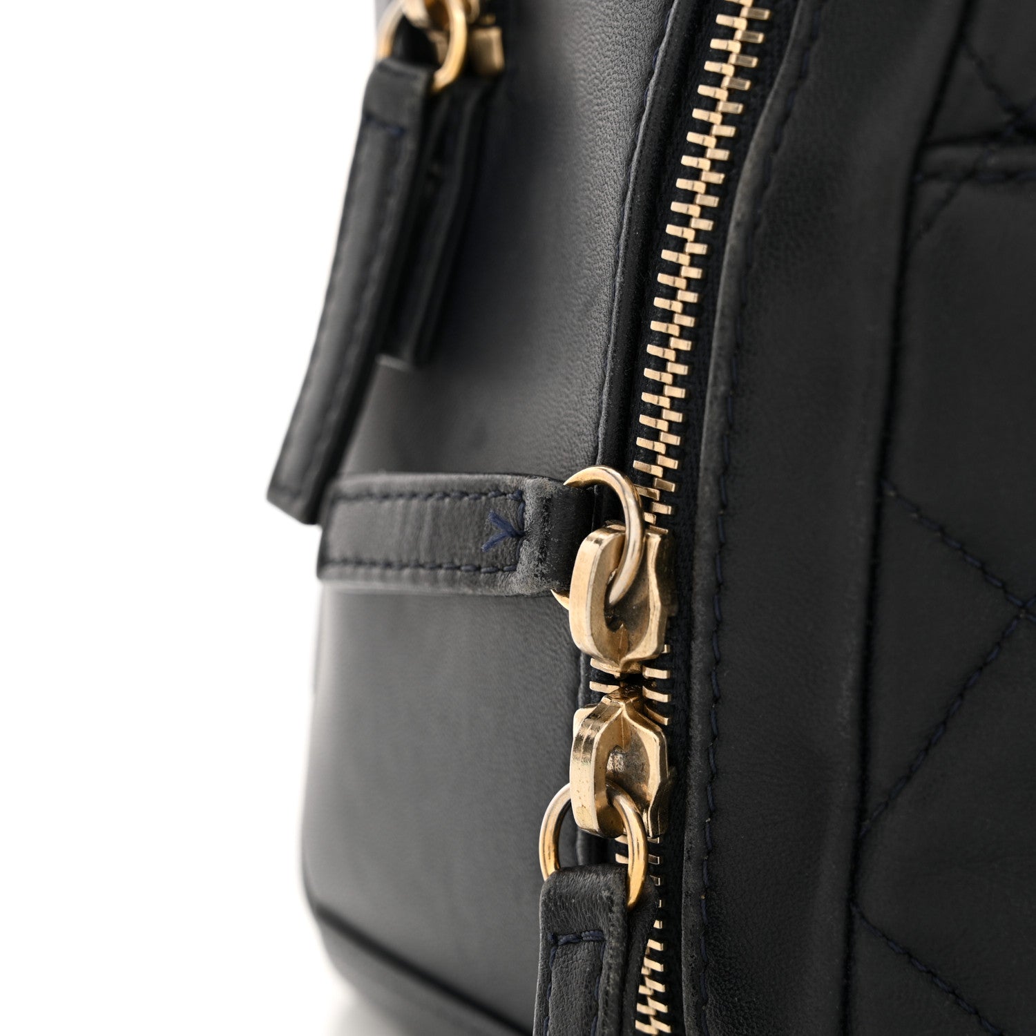 Chanel Lambskin Quilted Medium Trendy CC Bowling Bag Navy 15 of 16