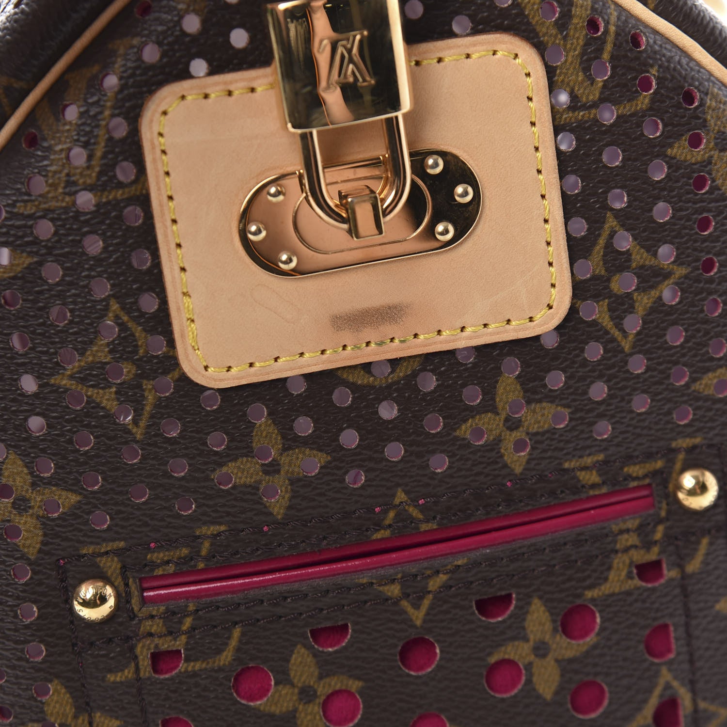 Louis Vuitton Monogram Perforated Speedy 30 Fuchsia 10 of 11