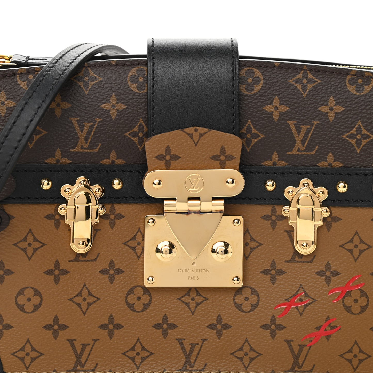 Reverse Monogram Trunk Clutch
