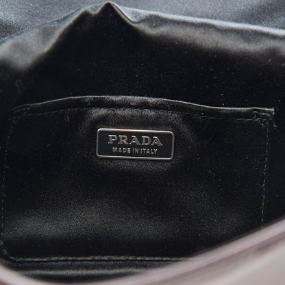 Prada Vernice Sfumata Metal Clutch Nudo Black 6 of 9