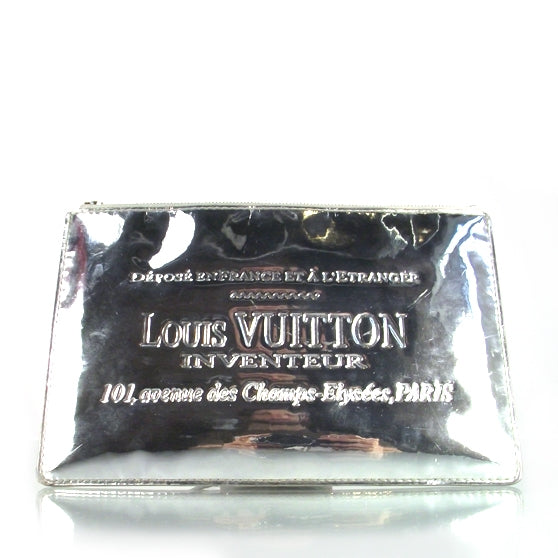 Monogram Miroir Inventeur Pochette Plat Silver
