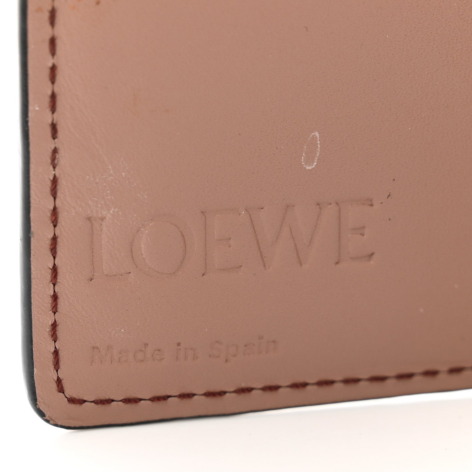 Loewe Calfskin Puzzle Zip Bi-Fold Wallet Dark Blush Dark Rust 6 of 7