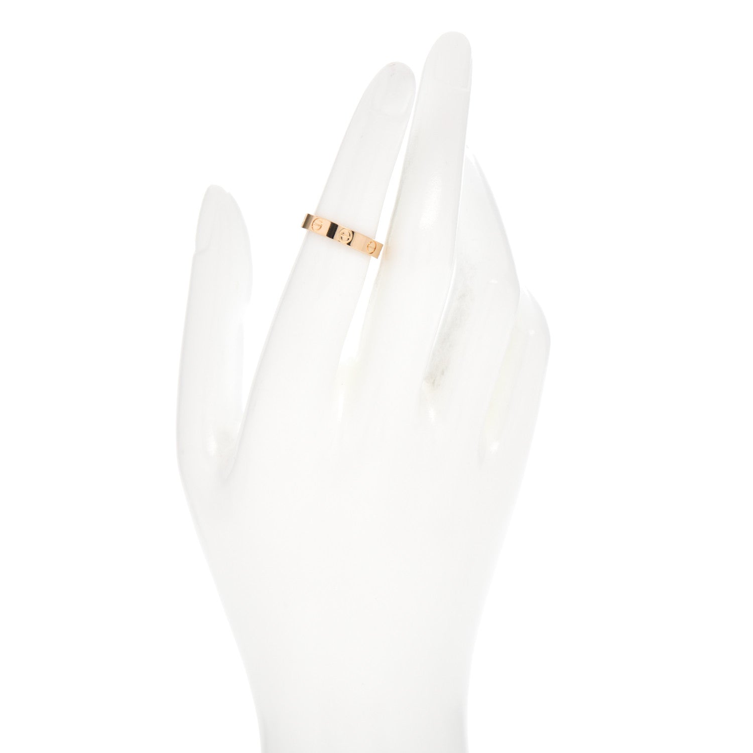Cartier 18K Yellow Gold 3.5mm LOVE Wedding Band Ring 50 5.25 2 of 5