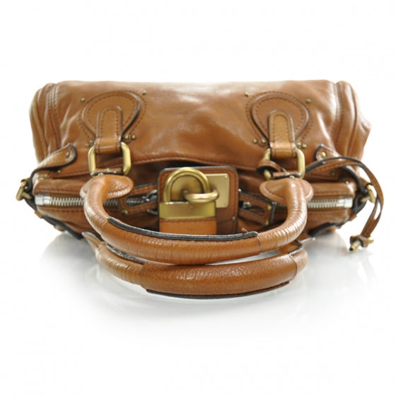 Leather Paddington Satchel Camel