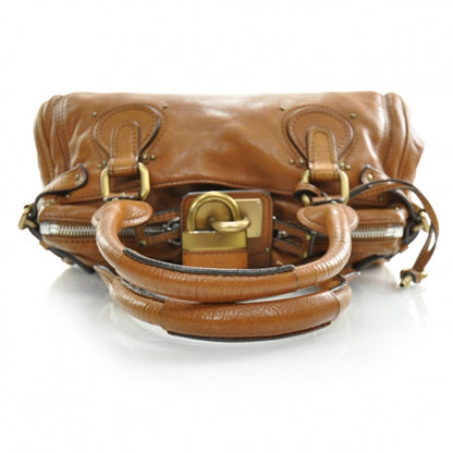 Chloe Leather Paddington Satchel Camel 6 of 17