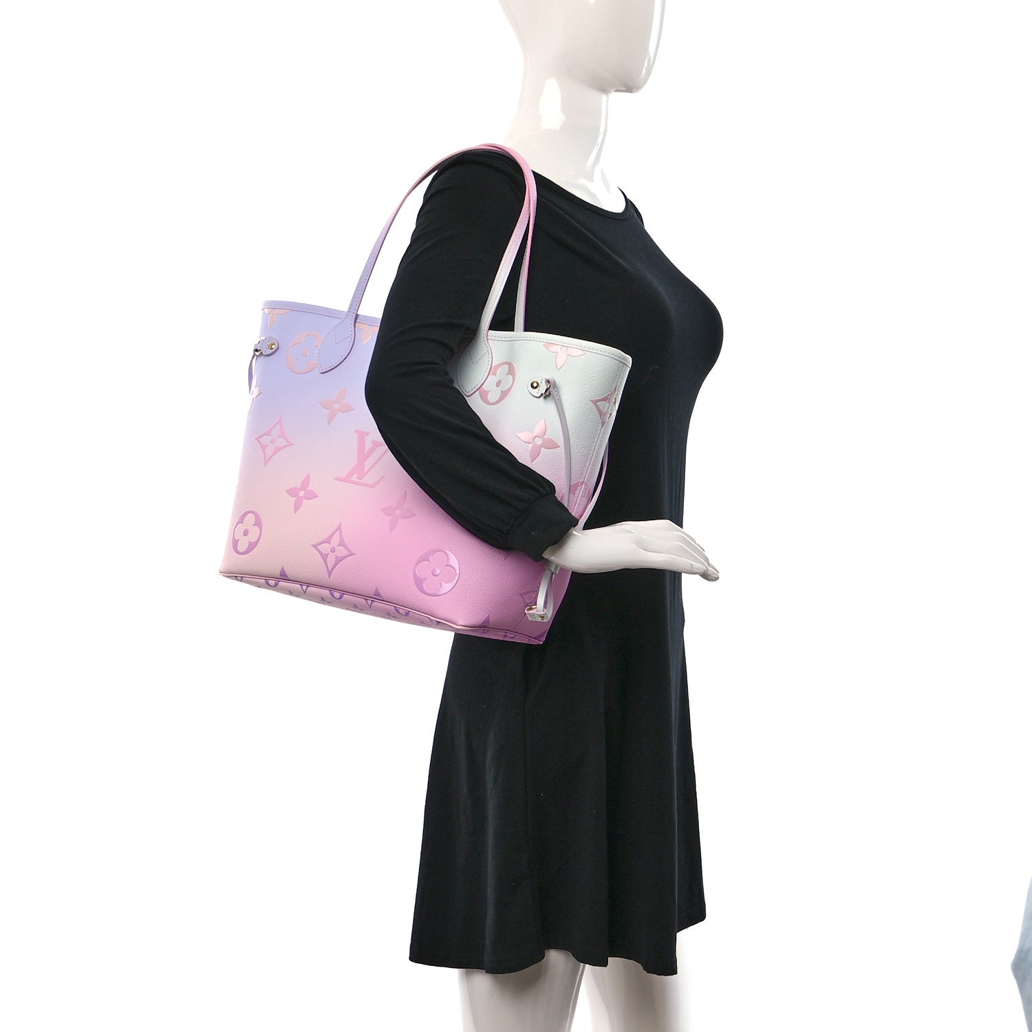 Louis Vuitton Monogram Giant Spring In The City Neverfull MM Sunrise Pastel 2 of 8