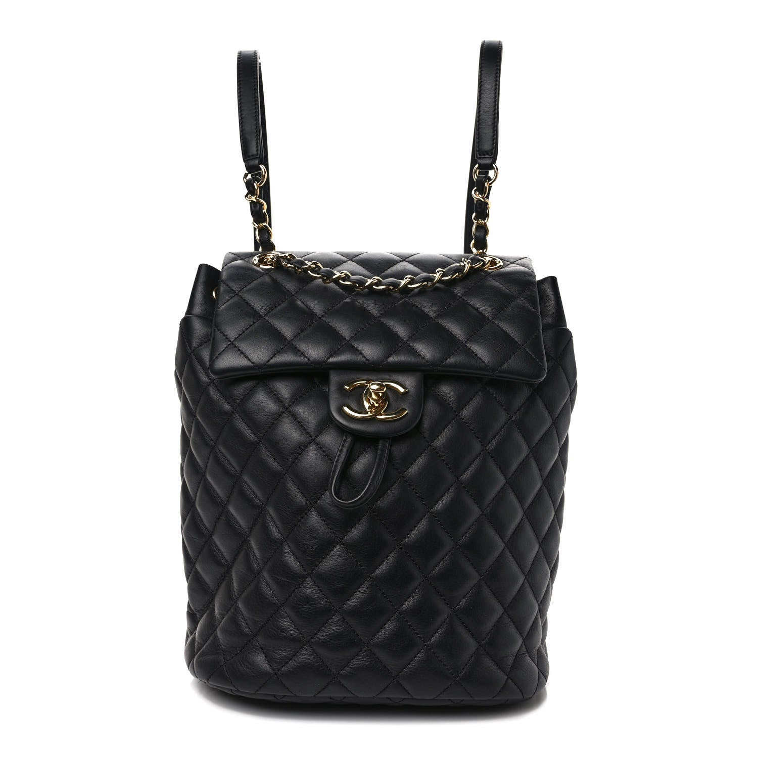 Chanel Lambskin Quilted Small Urban Spirit Backpack Black 1 of 10