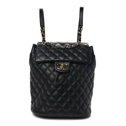 Chanel Lambskin Quilted Small Urban Spirit Backpack Black 1 of 10
