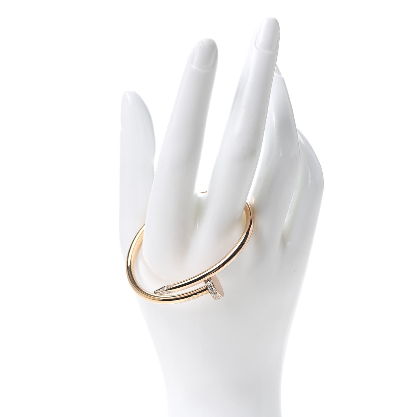 18K Pink Gold Diamond Juste Un Clou Bracelet 15
