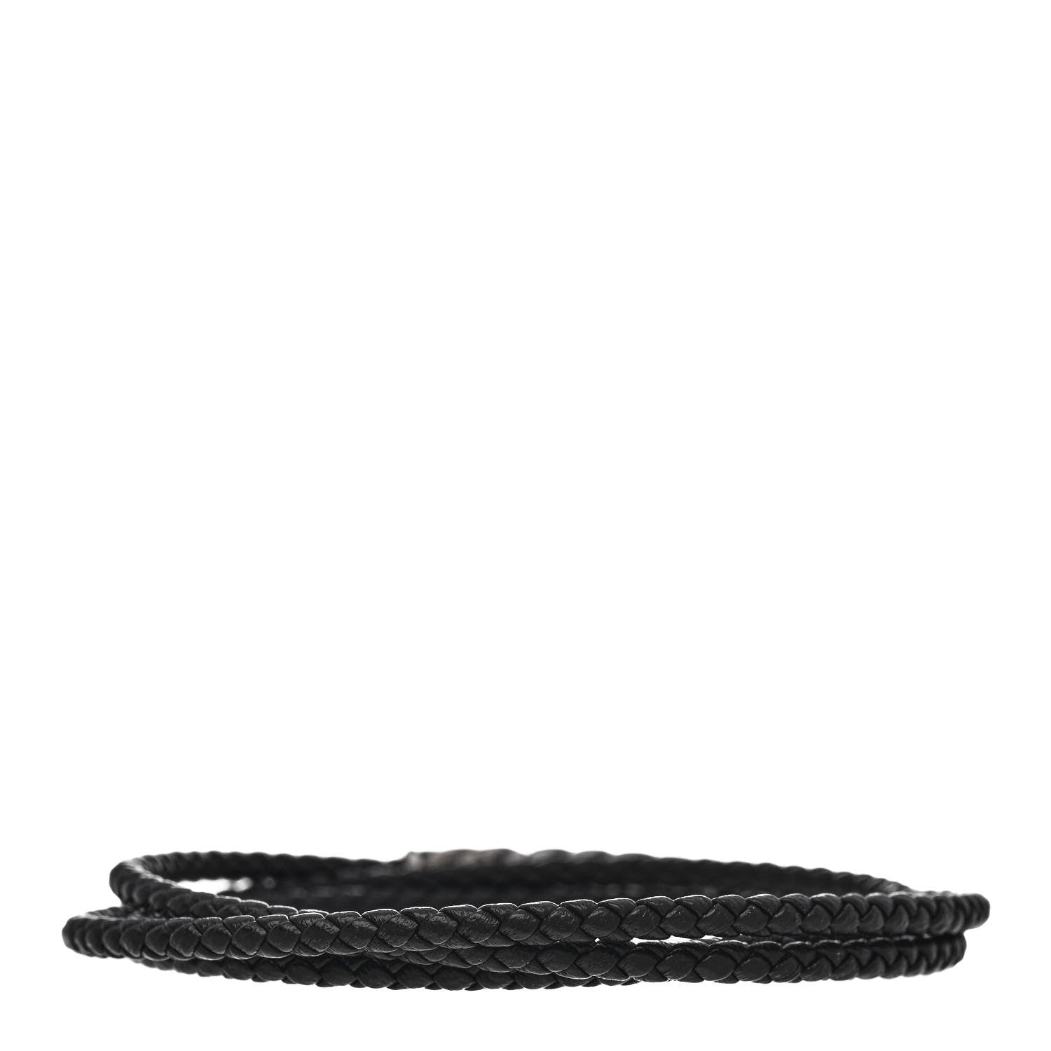 David Yurman Sterling Silver Chevron Triple-Wrap Bracelet Black 2 of 3