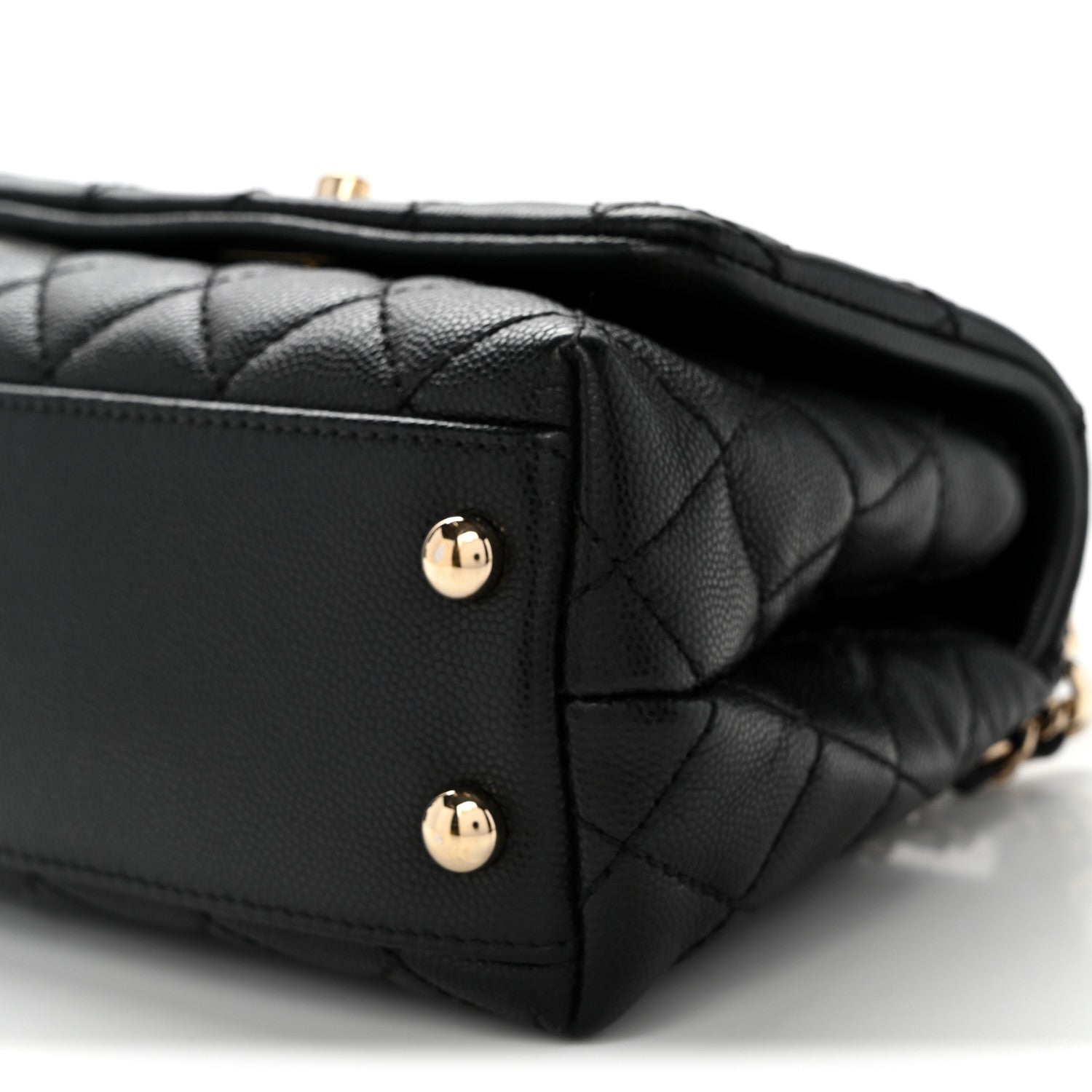 Chanel Caviar Quilted Extra Mini Coco Handle Flap Black 10 of 11