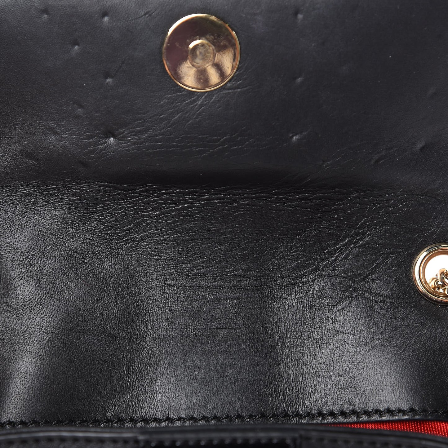 Calfskin Spikes Sweety Charity Crossbody Bag Black Gold