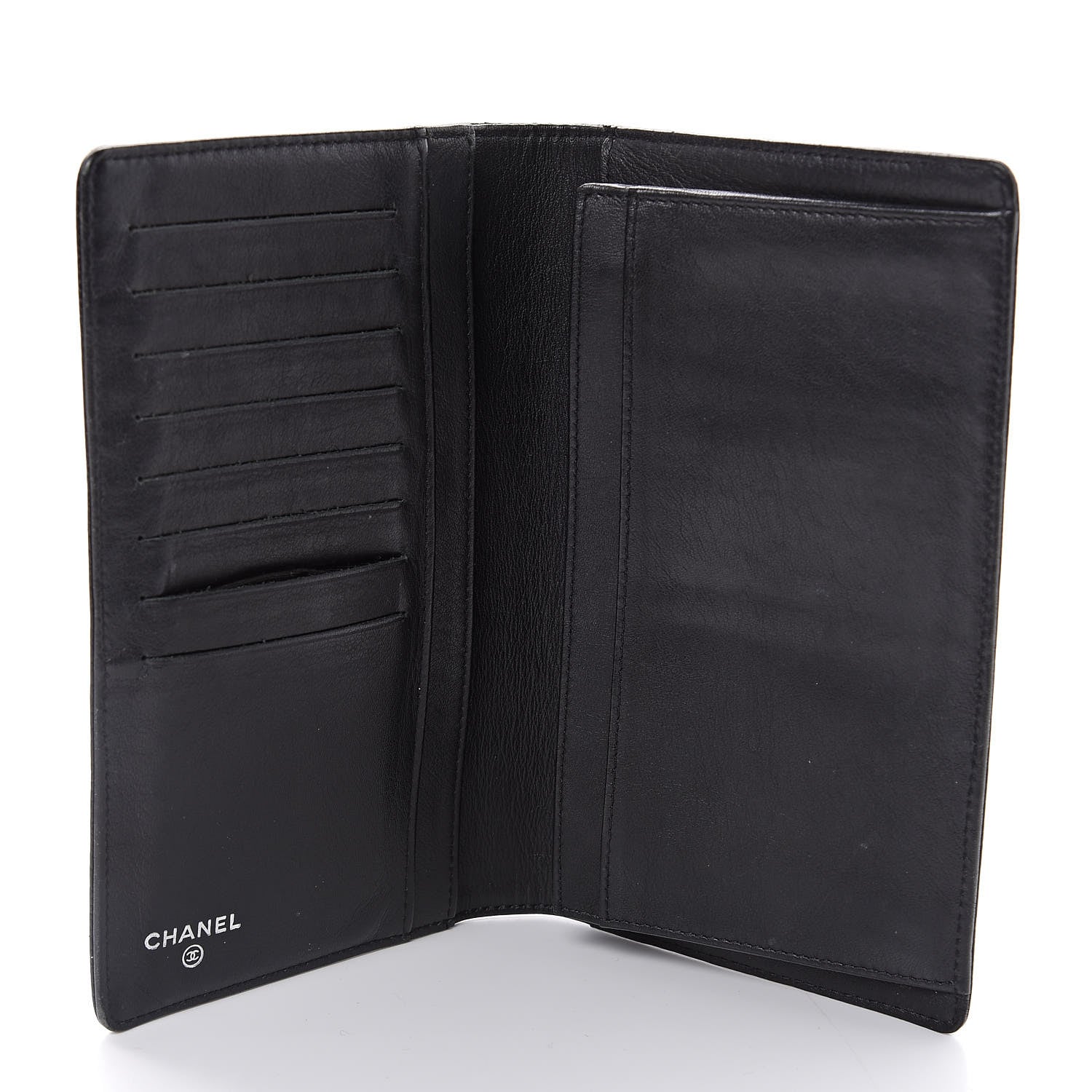 Chanel Caviar Timeless CC Yen Wallet Black 5 of 13
