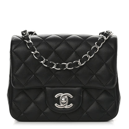 Chanel Lambskin Quilted Mini Square Flap Black 1 of 11
