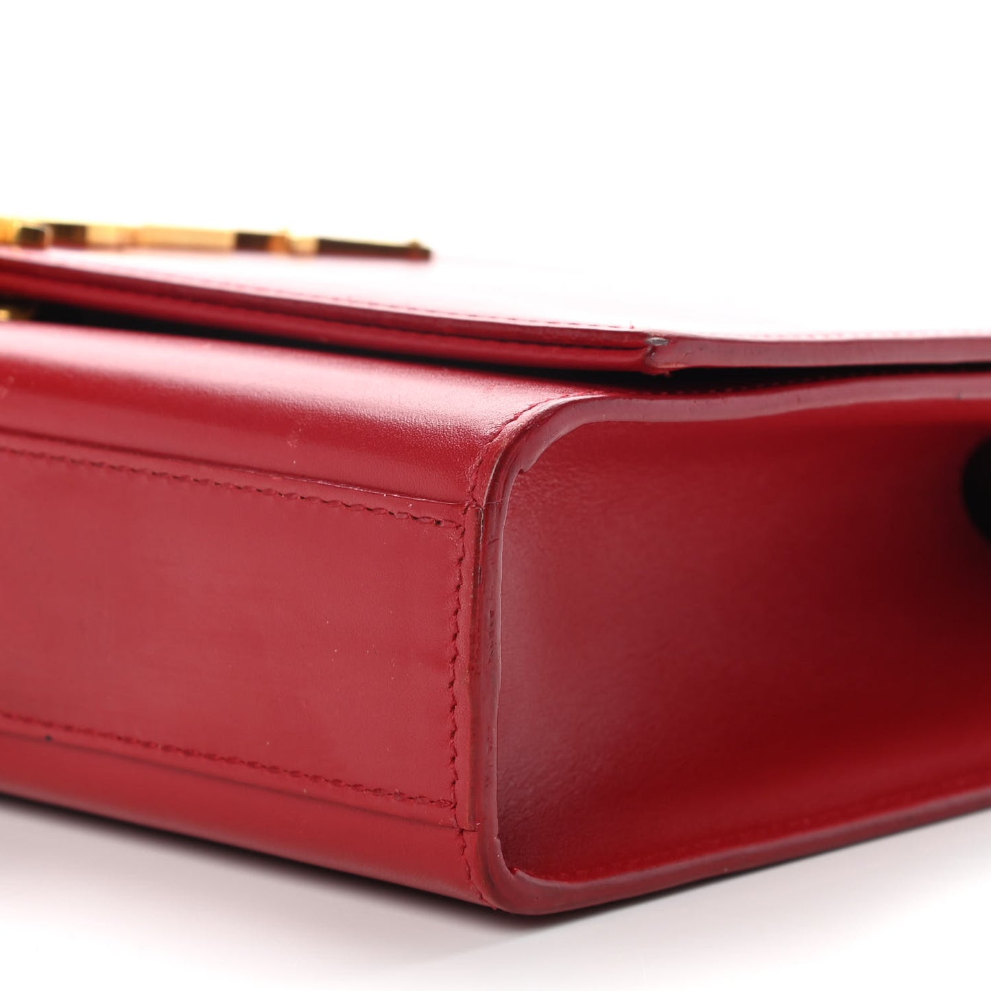 Smooth Calfskin Medium Classic Monogram Kate Tassel Satchel New Red
