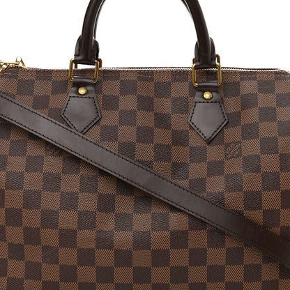 Louis Vuitton Damier Ebene Speedy Bandouliere 30 8 of 16