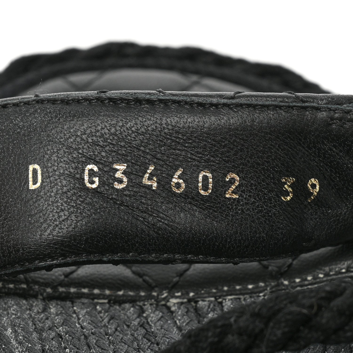 Chanel Cord Lambskin Quilted Logo Sandals 39 Black 8 of 10