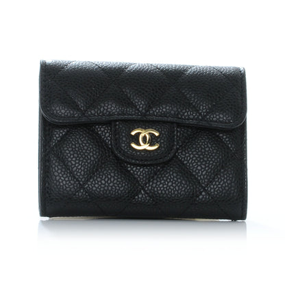 Chanel Caviar Small Compact Wallet Black 1 of 8