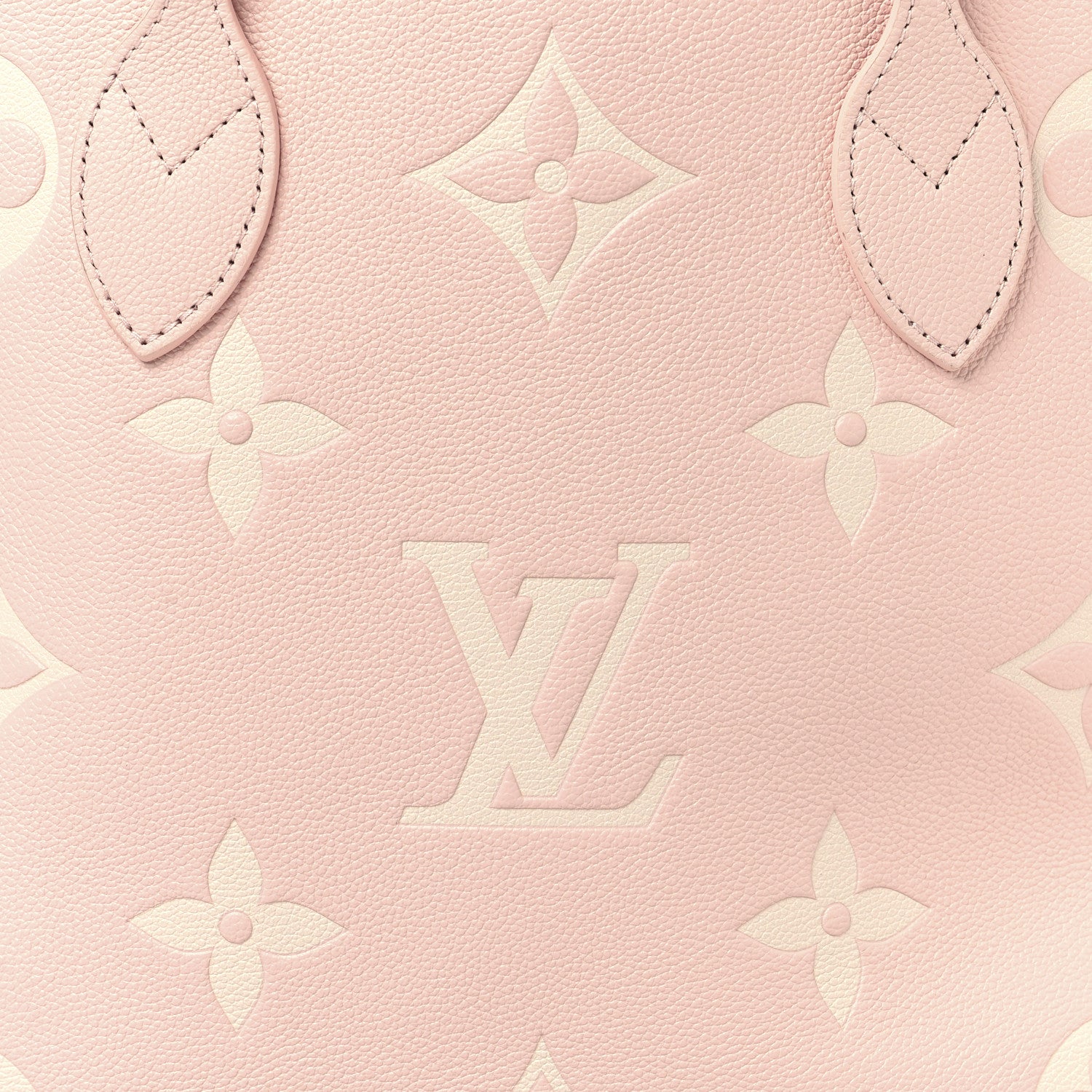 Louis Vuitton Empreinte Monogram Giant Neverfull MM Pink Quartz Beige 8 of 10