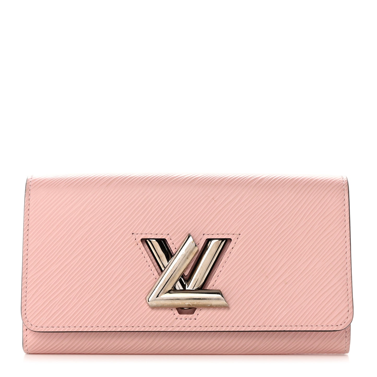 Epi Twist Wallet Rose Ballerine