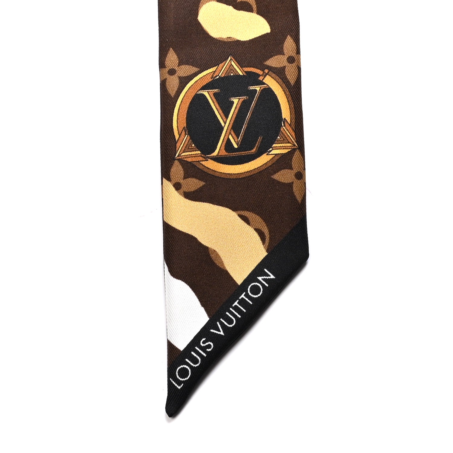 Louis Vuitton X LOL Silk Monogram BB Bandeau Gold Silver 3 of 3