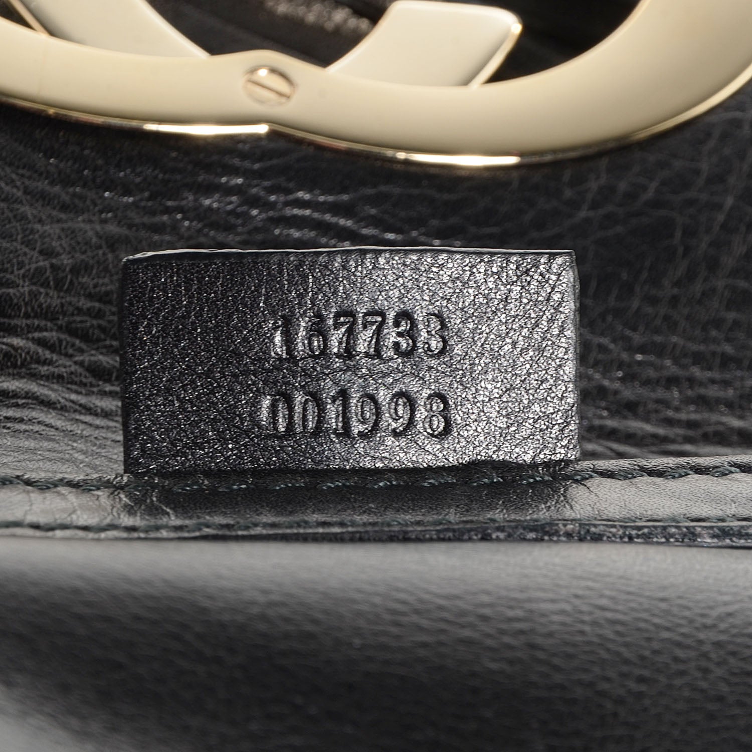 Gucci Leather Small Britt Tassel Shoulder Bag Black 7 of 7