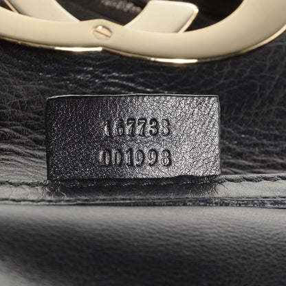 Gucci Leather Small Britt Tassel Shoulder Bag Black 7 of 7