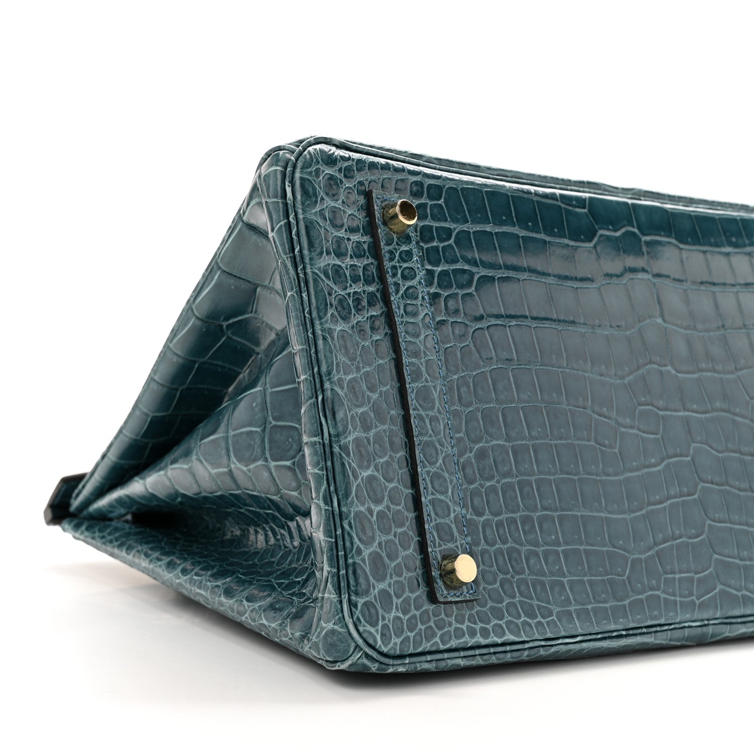 Hermes Shiny Porosus Crocodile Birkin 35 Colvert 9 of 13