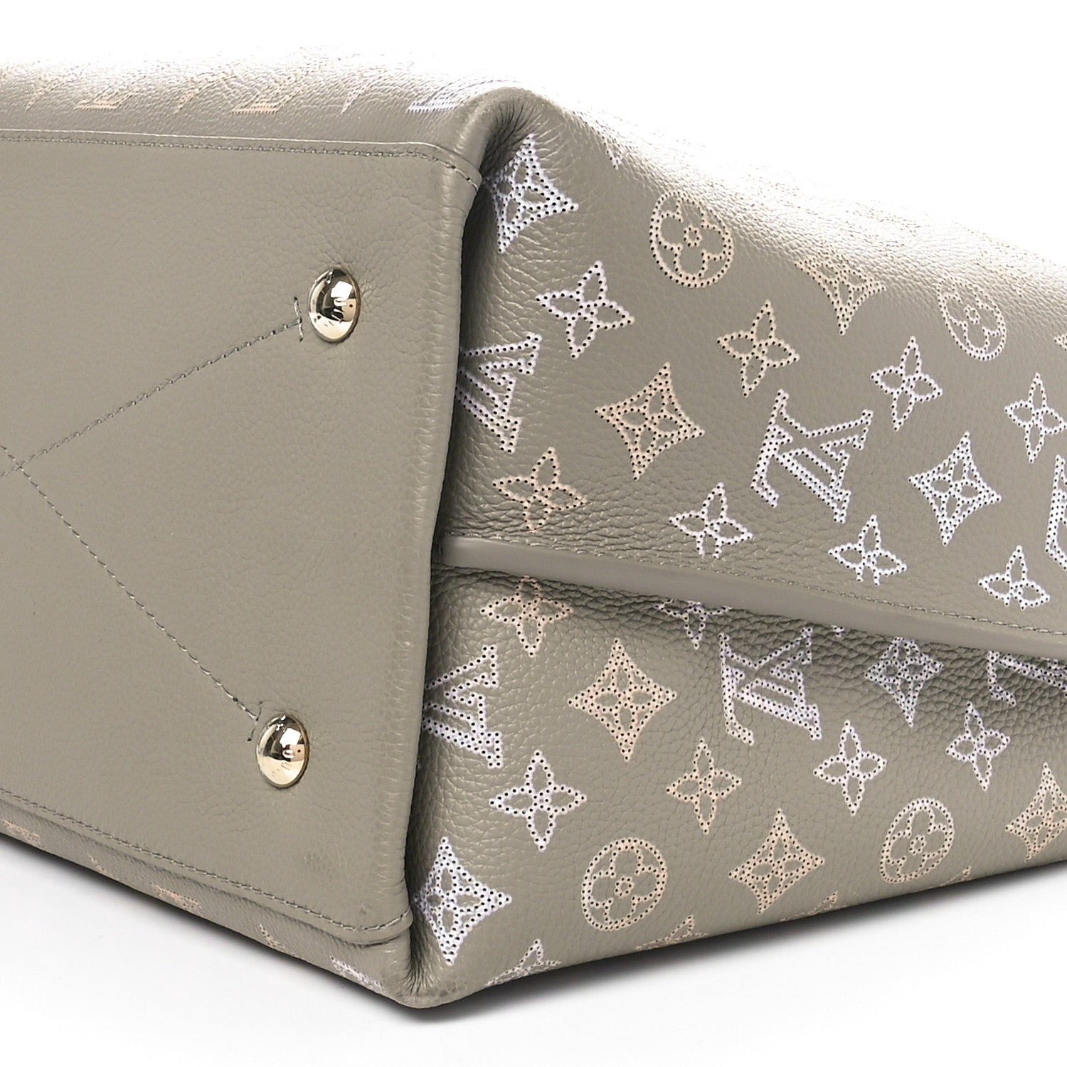 Louis Vuitton Reverse Mahina Carmel Hobo Gray 10 of 10