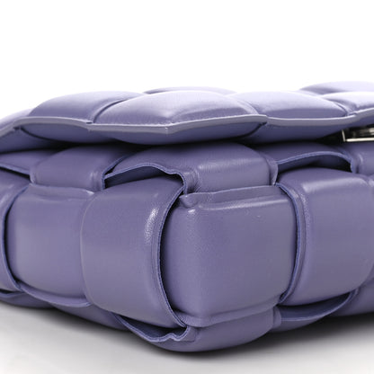 Bottega Veneta Lambskin Maxi Intreccio Padded Chain Cassette Crossbody Bag Lavender 7 of 8