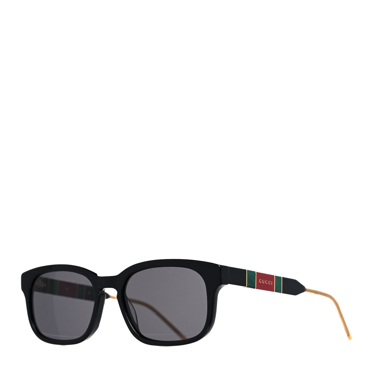 Acetate Square Frame Web Glitter Sunglasses GG062S Black