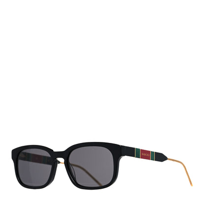 Gucci Acetate Square Frame Web Glitter Sunglasses GG062S Black 1 of 7