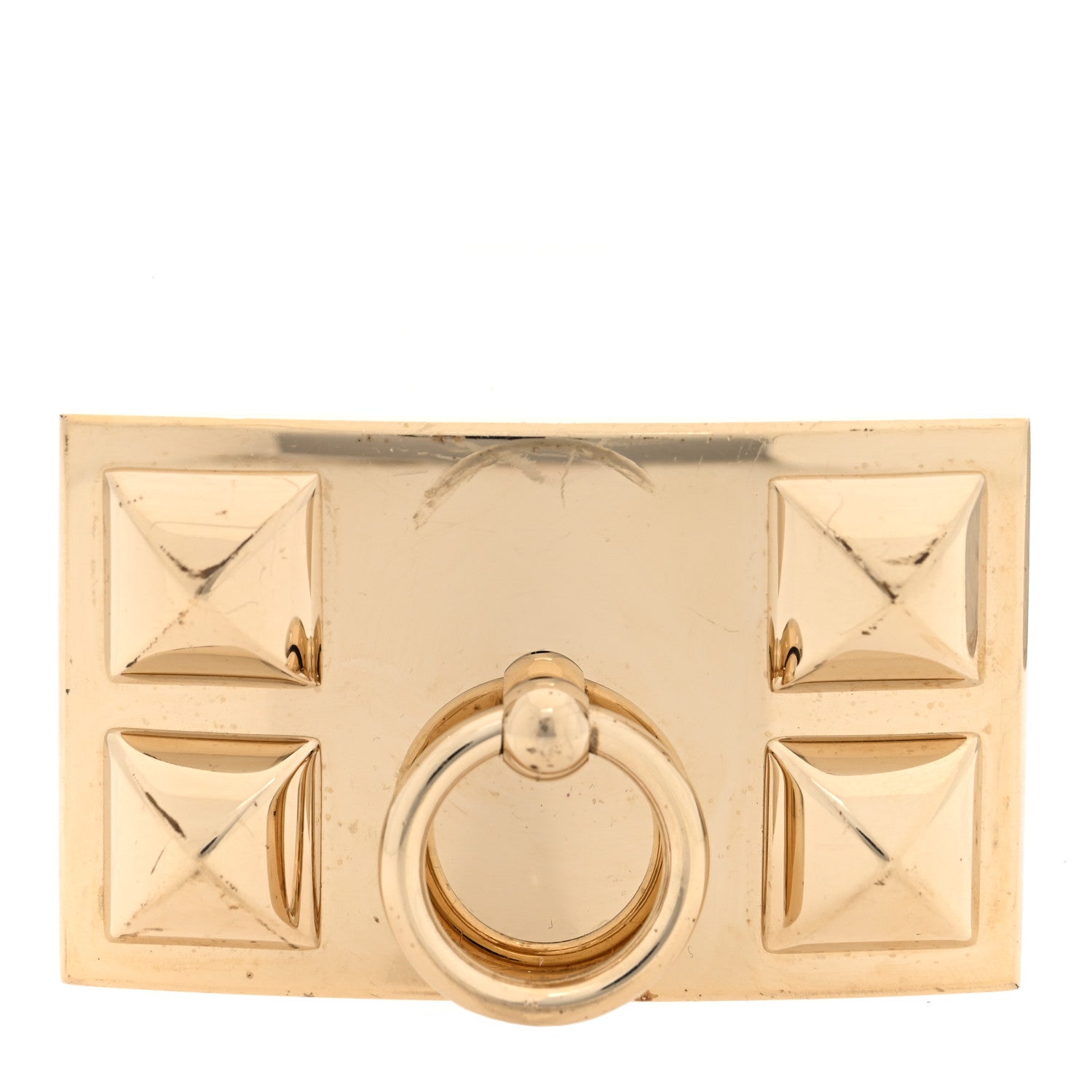 Hermes Collier de Chien 32mm Belt Buckle Gold 1 of 3